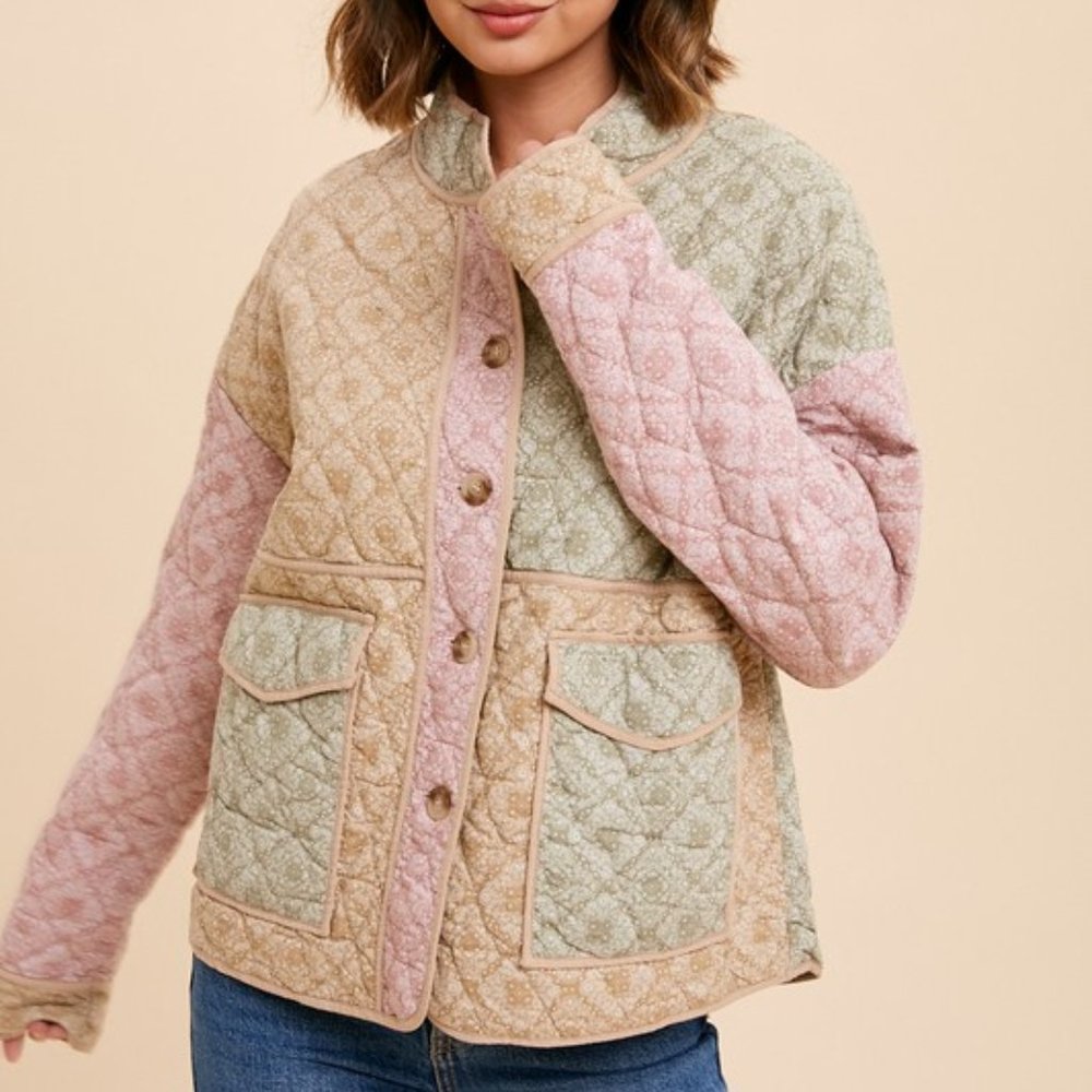 Last 1! NWT Patchwork Quilted Jacket